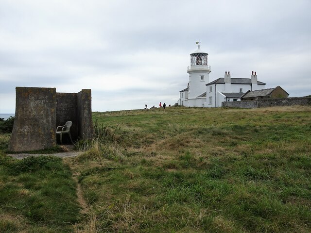 Caldey Island lighthouse and unknown structure