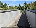 Across Bruton station footbridge