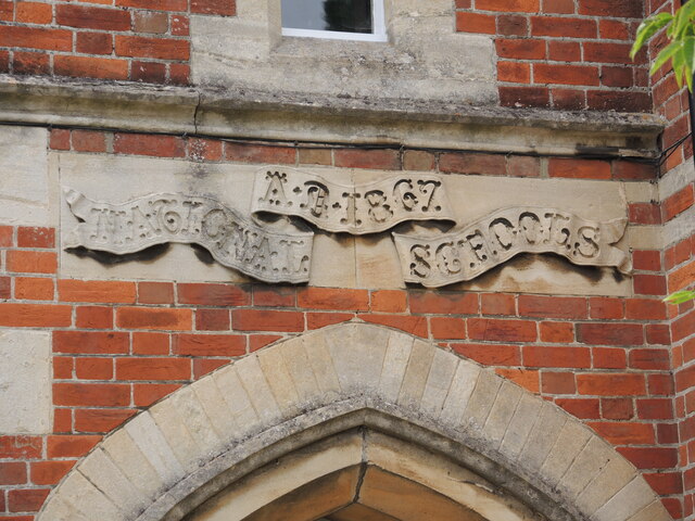 Inscribed on the school tower