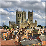 SK9771 : Lincoln Cathedral from the castle walls by Paul Harrop