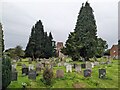 SO7531 : Churchyard at St. Bartholomew's church (Redmarley D'Abitot) by Fabian Musto