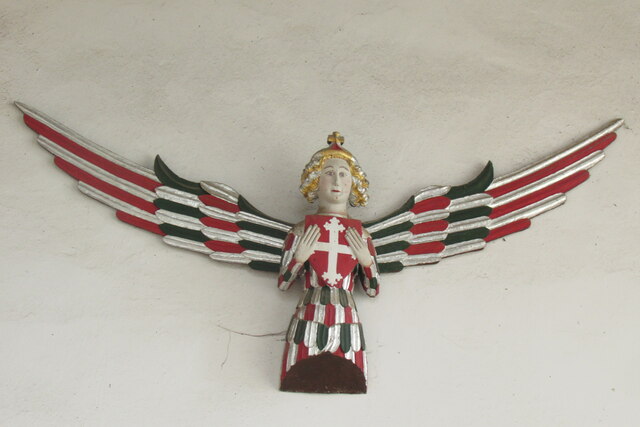 Flying angel in Blythburgh Church