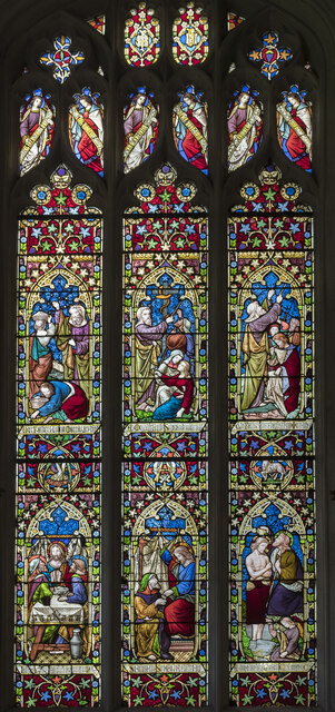 North chapel east window, St Mary's church, Bury St Edmunds