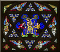 TL8563 : Stained glass window, St Mary's church, Bury St Edmunds by Julian P Guffogg