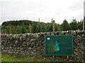 Wall and deer fence at Garrocher Tree Farm