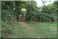 Gate on the footpath into Benington