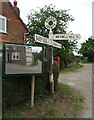 Fingerpost on the B4009, Britwell Salome