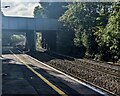 Road bridge beyond Trowbridge railway station