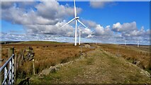 SD8922 : Reaps Moss Wind Farm access road by Kevin Waterhouse