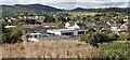 Bunscoil Bheanna Boirche from Bunkers Hill Forest Park