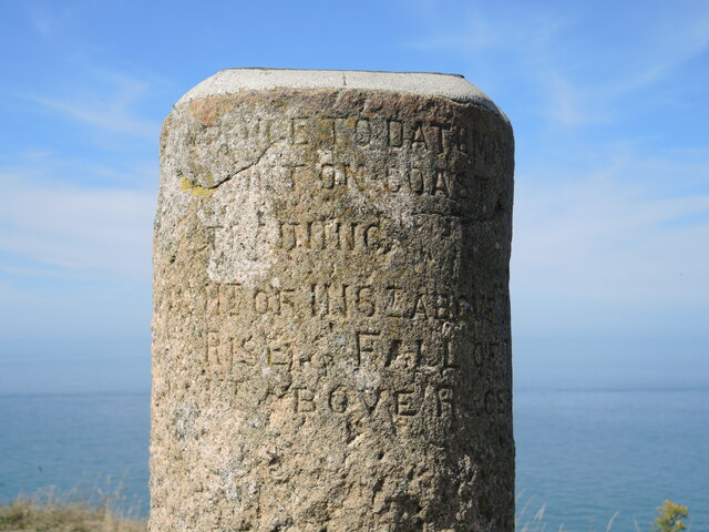 Inscribed stone pillar on top of Capstone Hill