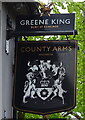 Sign for the County Arms, Winchester