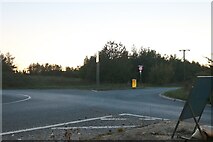 TL9471 : Roundabout on Stanton Road, Ixworth by David Howard