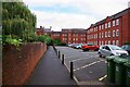 Footpath to Severnside South from Queen Elizabeth II Jubilee Gardens, Bewdley, Worcs