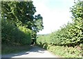 Single track road to Glenholme