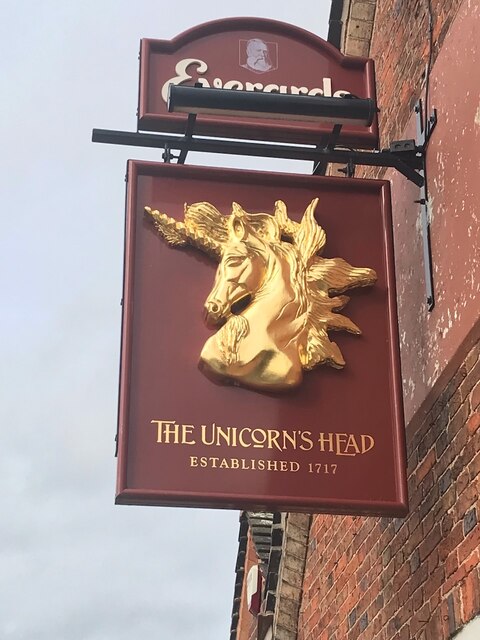The sign of The Unicorn's Head