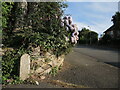 A stone at the entrance to Chambercombe Park