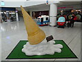 Sculpture of 99 Flake Ice Cream Cone inside Eden Shopping Centre