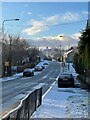 Penlan Road in the Snow