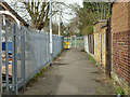 Footpath from High Road to Mayfair Avenue or Park Lane