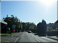 Widney Road passing the Esso EG Widney petrol station