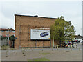 Cycling advertisement board, South Street, Romford