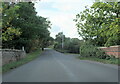 Rising Lane crossing the railway near Lapworth