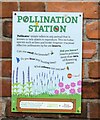 Pollination Station: Information plaque