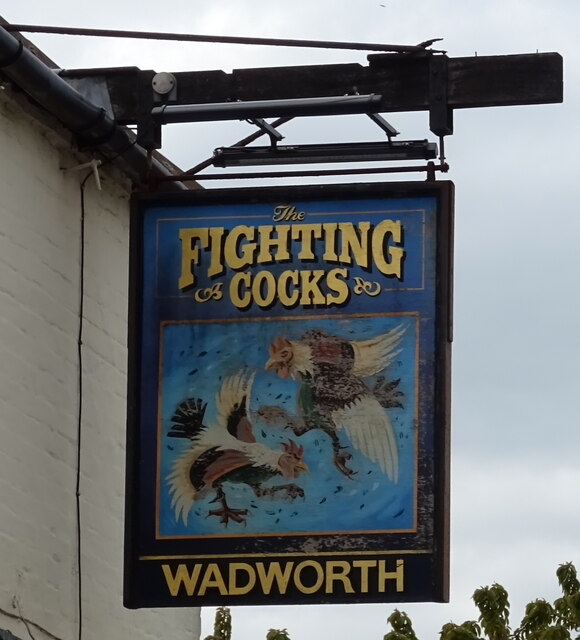 Sign for the Fighting Cocks © JThomas :: Geograph Britain and Ireland