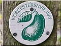 Green pear logo on the Worcestershire Way