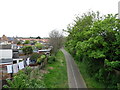 Cycle path on disused railway