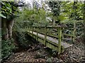 Footbridge crossing the Gladder Brook