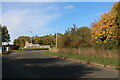 Roundabout at the entrance to Cranfield University