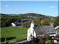 View north-west from Settle Station footbridge