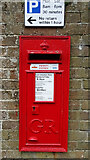 SU3802 : George V postbox on High Street, Beaulieu by JThomas