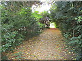 Footpath from the church, Daylesford