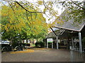 The entrance to Newark Library