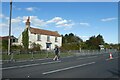 Marathon runner on the A166