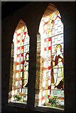 SP5163 : Flecknoe Church - windows by Stephen McKay