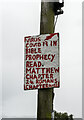 J4743 : Religious message near Downpatrick by Rossographer