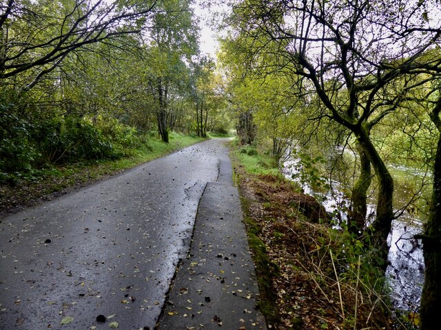 Wet along the Highway to Health path, Mullaghmore