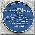 Blue plaque on Monarch House, Aldeburgh