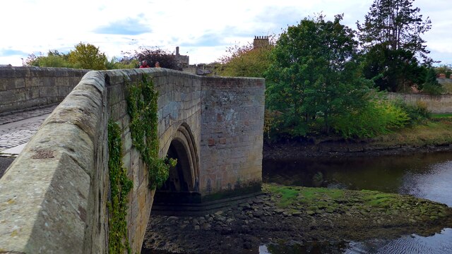 The old bridge at Warkworth