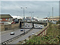 A12 Eastern Avenue passes under A112 High Road Leyton