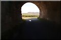 Moorland viewed through Wharton Lane railway bridge