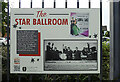 H4572 : Information board, The Star Ballroom, Omagh by Kenneth  Allen