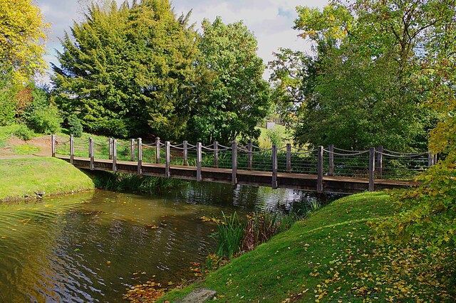Footbridge over Croome River (1), Croome Park, Worcs