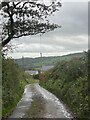 Country lane towards Gilfach