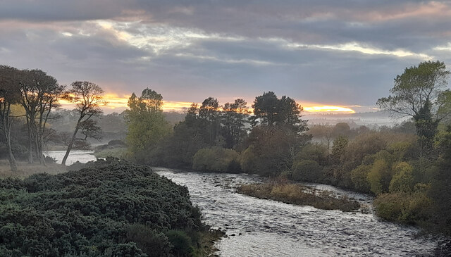 Autumn Mists on the River Brora, Sutherland