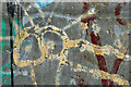 NT4628 : Graffiti on Selkirk Bridge by Walter Baxter
